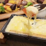 Tabletop raclette fondue set from Kawase Cheese Factory