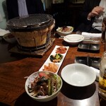 ホルモンさわ - サラダとキムチから始まりました！