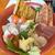 奇兵隊 - 料理写真:海鮮丼のアップ。
          うに、甘エビ、マグロ、ぶり、ホタテ、いくら、など豪華ラインナップｗ