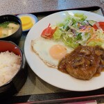 ささやき - 和風ハンバーグ定食ご飯大盛