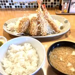 とんかつ 大倉 - 海老ヒレ定食