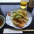 ごりやくの湯 - 料理写真:タケノコの天ぷらとドライゼロ