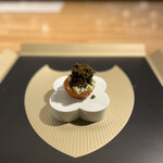 クッチーナ - ホタテフライとタルタル、キャビア