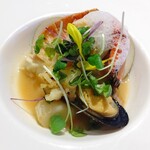 TEIEN Restaurant comodo - オマール海老のインパデッラ 魚介のブイヤベース仕立て