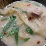牛もつ鍋専門店 やま本 - ちゃんぽん麺投入