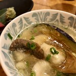 魚卵と東北のお魚バル 魚徳 - 白子の揚げ出汁