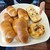 パン ファミーユ - 料理写真:平田の塩ぱん10個、ブロックサンドポテトサラダ、ポテめんた