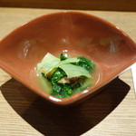 鈴なり - 「しんとり菜と小鯛の煮浸し」