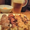 Toriichi - 砂ずり（砂肝）、キモ（レバー）、鶏もも﻿、どんどり（ぼんじり）