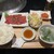 清江苑 - 料理写真:ヘルシーランチ。サラダ、キムチ、スープ付き