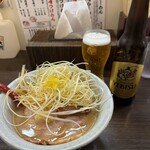 麺屋大河 - 味噌ラーメンとビール