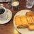 銀座ブラジル - 料理写真:・ブレンドコーヒー(450円)
          ・チーズトースト(1000円)