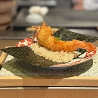 鮨トキドキ串 海老虎 - 天使の海老の串揚げ　海老虎巻き