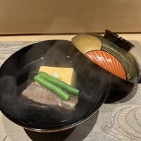 肉割烹ふたご 北新地店 - 和牛タン旨煮と玉子豆腐