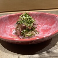 肉割烹ふたご 北新地店 - 和牛と鯵の胡麻クリーム