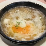 Ajino Resutoran Ebisuya - 五郎さんも納得の熱々のにんにくスープ