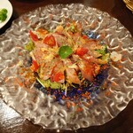 vege&bar シンバル - 魚介と彩り野菜のカルパッチョ