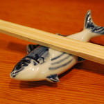 磯の茶屋 - 箸置きがカツオでした(´ω｀)かわゆす