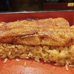 うなぎの豊川 - うな重、断面！