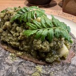 ロス タコス アスーレス - 筍と山菜のチョリソーベルデ