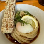 空飛ぶうどん やまぶき家 - ちく天温玉ぶっかけうどん