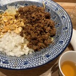 Tantammennookitewoyaburumono - 汁なし担々麺(出汁付き)