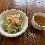 NICK 1 - ハンバーグランチ　サラダとコンソメスープ