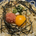 Goemon - たらこと湯葉とモッツァレラチーズのカルボナーラ