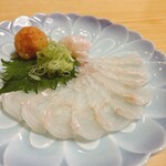 福来寿司 - ヒラメ刺し