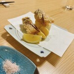 福来寿司 - 松かさ揚げ