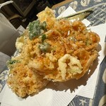 一東菴 - 桜えびのかきあげ