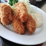 食事処千葉 - カキフライとイカメンチ