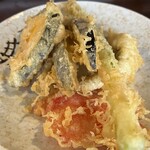 Tempura Daikichi - 南瓜180円、茄子180円、紅生姜180円、アスパラ290円、穴子230円