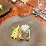 リストランテ ハラシマ - さくらマスのソテー　マスタードソース