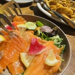 kawara CAFE＆DINING - サーモンのカルパッチョ(コース料理8品の1品)