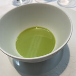 オトワ レストラン - 桜海老のフランにブロッコリーソース