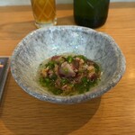 スシコーヒー - ホタルイカのタタキ 菜の花の餡