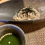 田菜花 - 蕎麦は抹茶の漬け汁で！