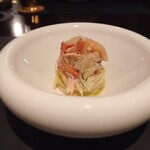 Enoteca La RICOLMA - ずわい蟹の冷製パスタ自家製キタッラ