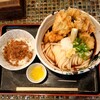 Takeuchi Udon Ten - とり天ぶっかけ冷ランチセット、錦松梅ごはん変更