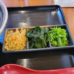 Udonya Toki - 別皿のうどんの具です。