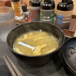 Matsuya - 薄揚げの味噌汁付き