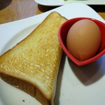 むさしの森 Diner - 厚切りトーストとゆで卵