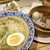 鼎一 - 料理写真:期間限定のアサリラーメンセット。麺は春らしくヒスイ麺！