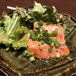 全席個室居酒屋 四季邸 - サーモンのカルパッチョ