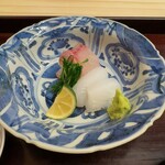 赤坂おぎ乃 - イサキとホタルイカのお刺身