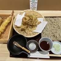 鴨しゃぶ さ和鳥 東上野 - ごぼう天せいろ
                    大車海老天ぷら（単品）