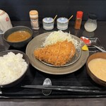 とんかつ瓢 - 上ロースかつ定食(単品カレー付)