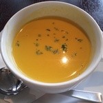 網元イタリアン - ランチのがぼちゃスープ