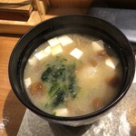 Sushidokoro Shouka - 匠:3300円/付属の味噌汁